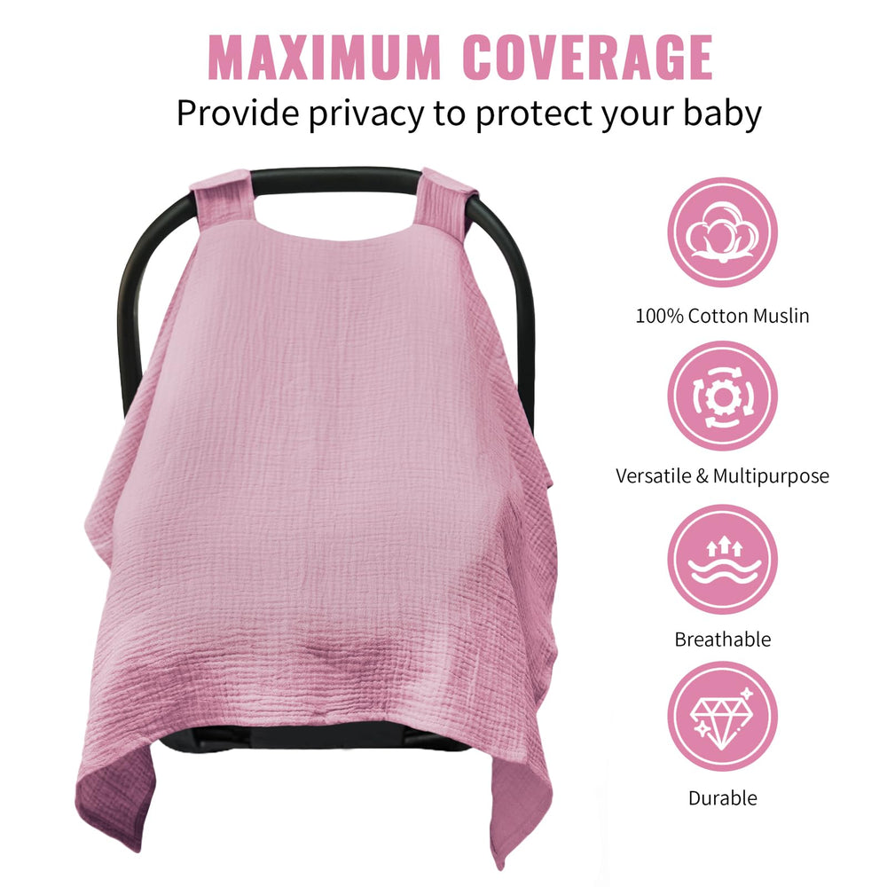 Metplus stroller sunshade neatly folded for storage.