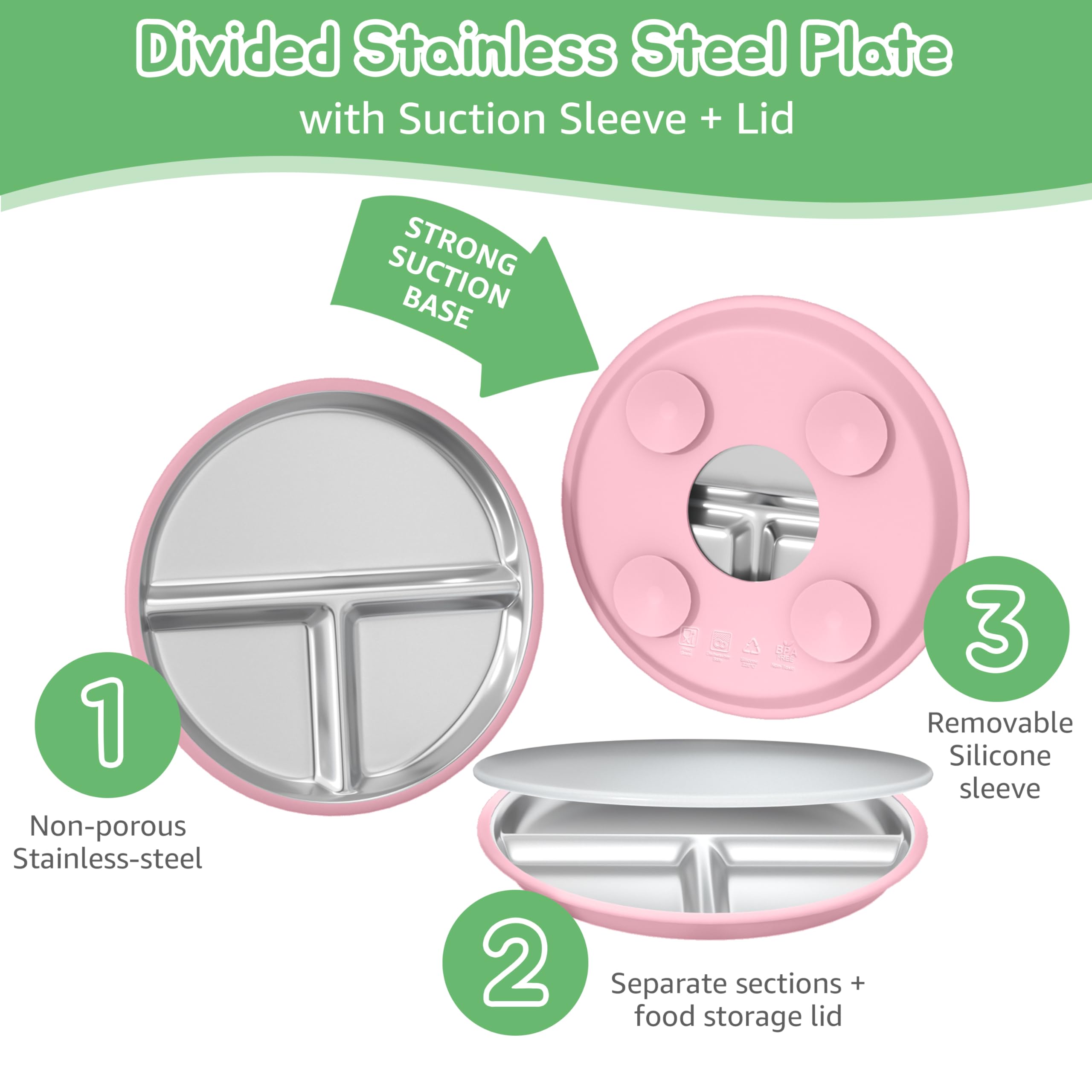 MEUIS dishwasher-safe design simplifies cleanup for busy family dinners.