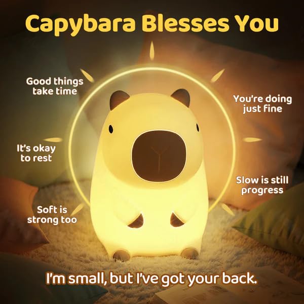 Mewaii Huggwaii capybara night light makes a cute gift idea for babies