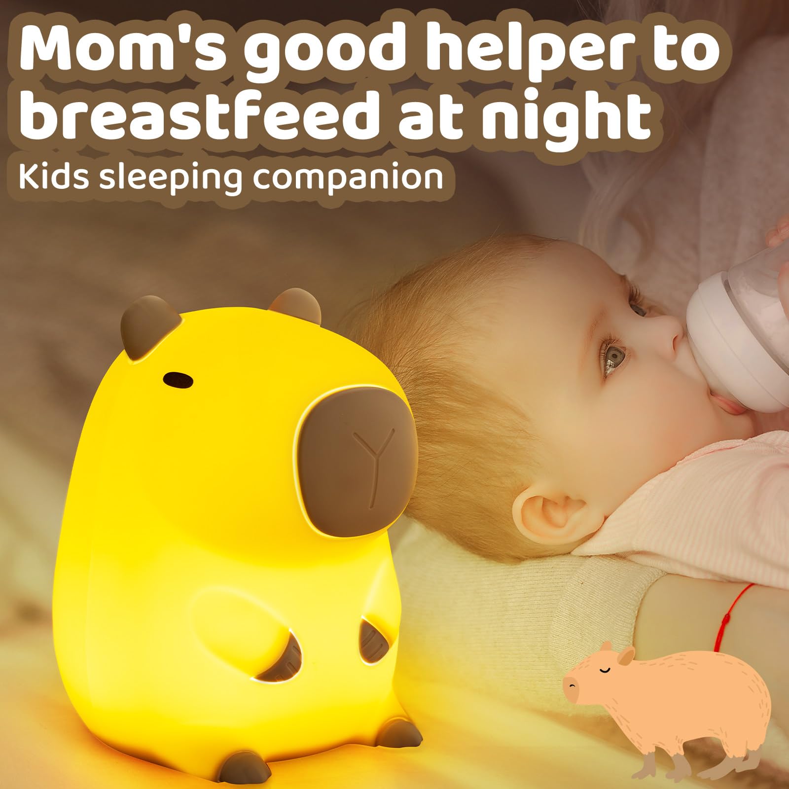 Mewaii Huggwaii capybara nursery decor adds playful charm to the room