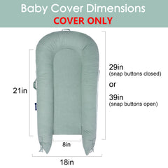 MEXXI baby nest cover with two-way zippers ensures smooth opening and easy swaps.