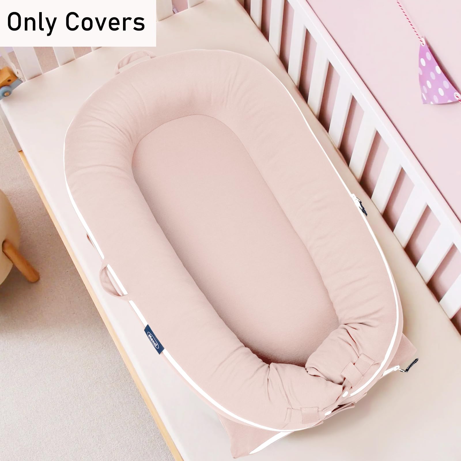 MEXXI baby pink colorway evokes soft, comforting nursery aesthetic.