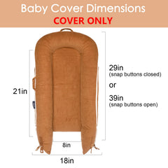 MEXXI hypoallergenic cotton cover for baby nest provides breathable comfort.