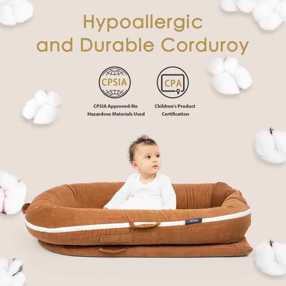 MEXXI machine-washable replacement cover simplifies cleaning.
