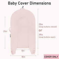 MEXXI organic replacement cover closeup shows soft stitching and premium fabric.