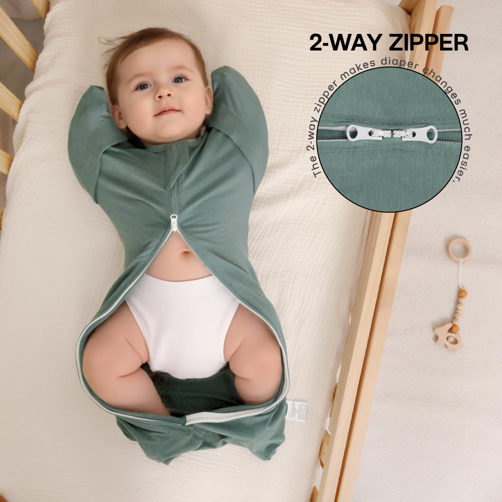 MEXXI breathable ultra-soft fabric protecting baby skin during sleep