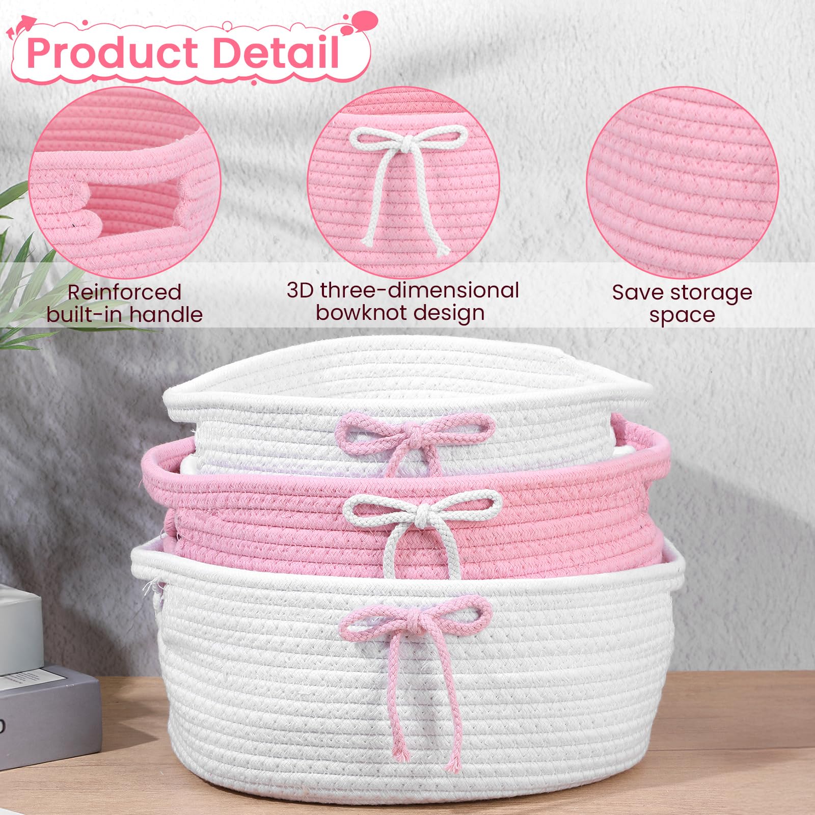 Meyeyaia pink-white color option suited for nursery storage.