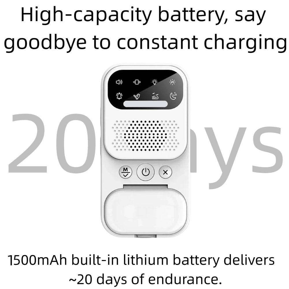 Mezdebtic high-capacity battery image emphasizing long nightly use.
