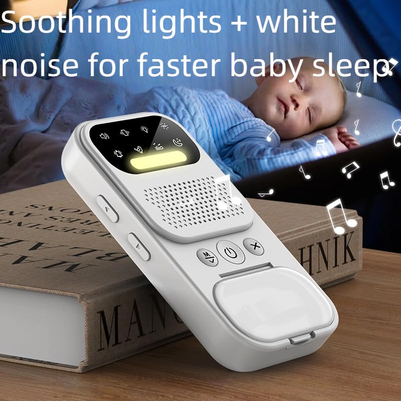 Mezdebtic white noise function close-up highlighting soothing sleep ambiance.