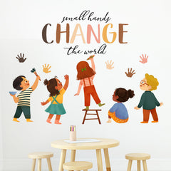 Mfault equality wall decal handprint adds inclusive flair to any wall decor.
