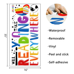 Mfault inspirational quote wall sticker ideal for classrooms and learning corners.