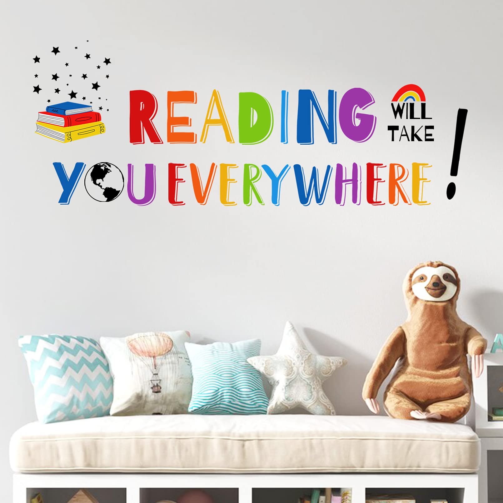 Mfault kid-friendly wall art adds color and energy to playrooms.