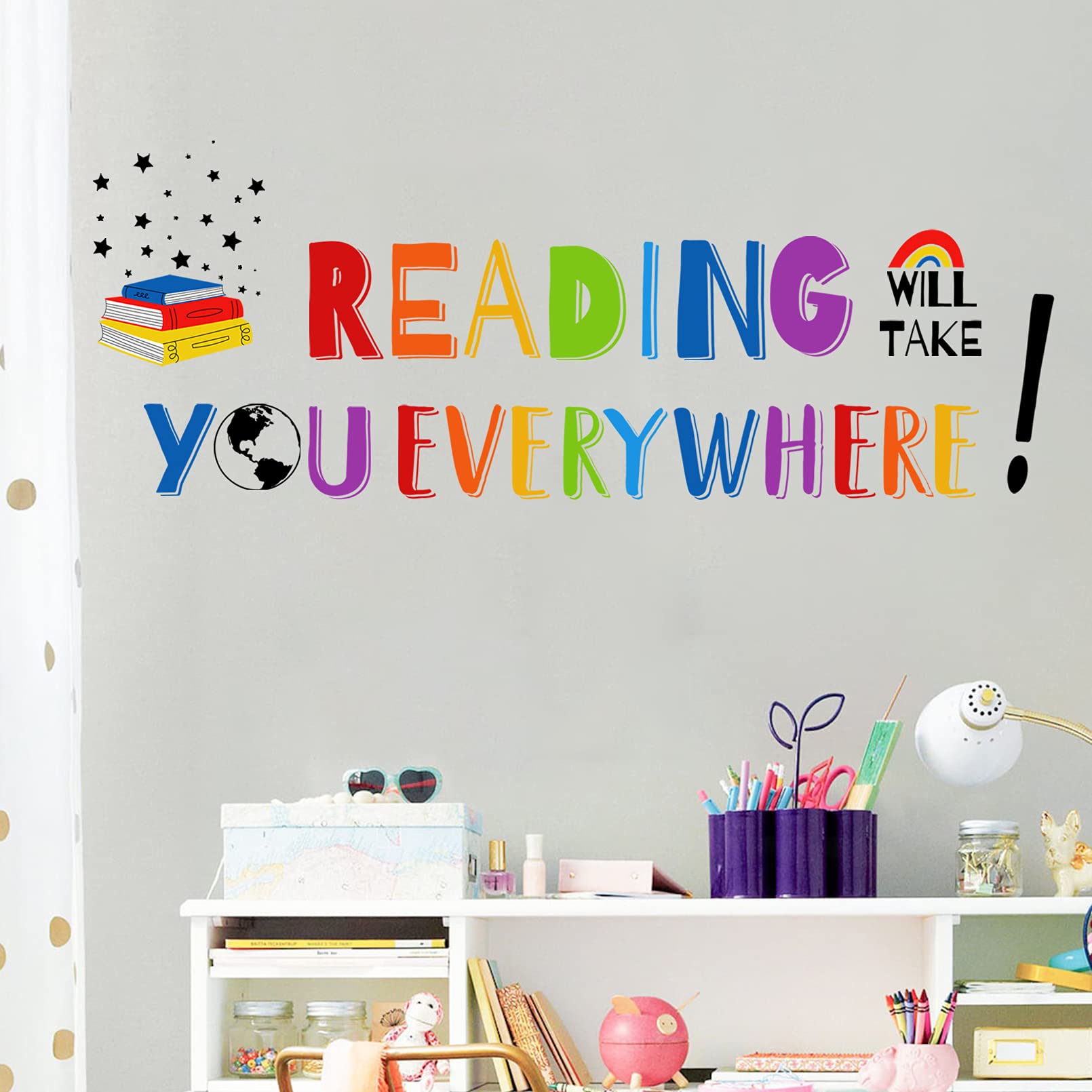 Mfault motivational phrase nursery decor sparks creativity and focus.