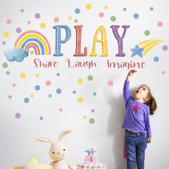 Mfault nursery wall sticker uses premium semi-gloss vinyl for durability and a clean look.
