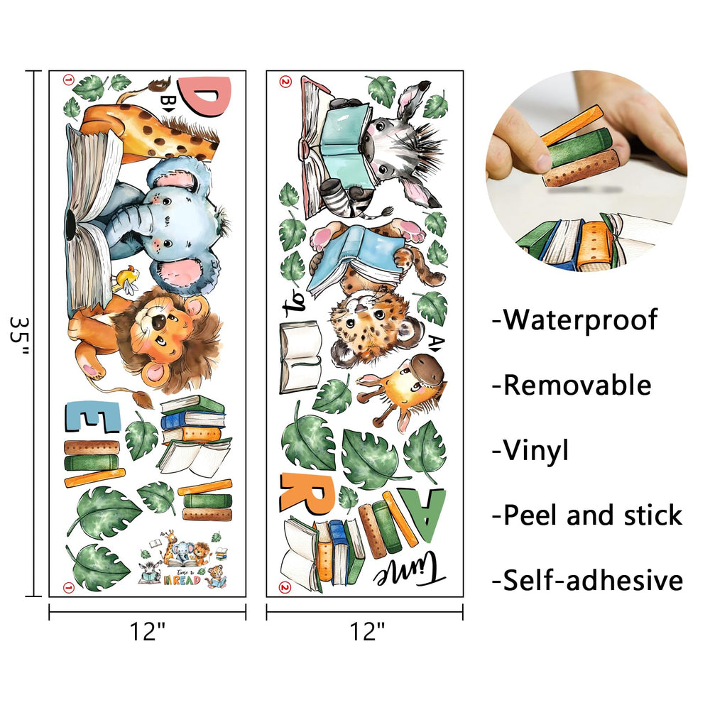 Mfault Time to Read lion wall decal adds playful focus to classroom reading nooks