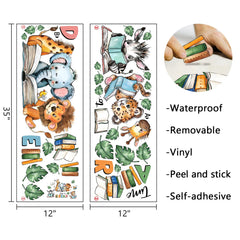 Mfault Time to Read lion wall decal adds playful focus to classroom reading nooks