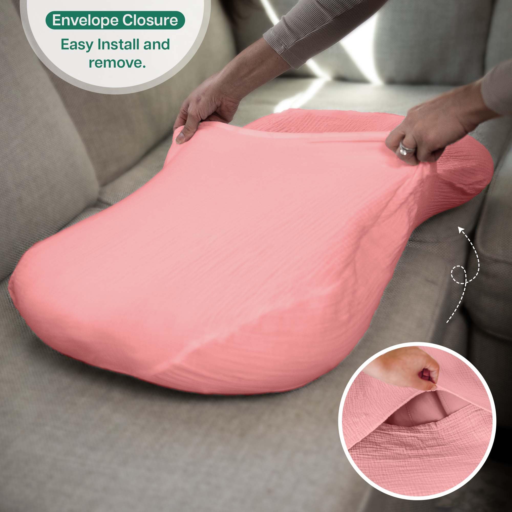 Mi Flor lounger cover is easy to care for with machine wash.