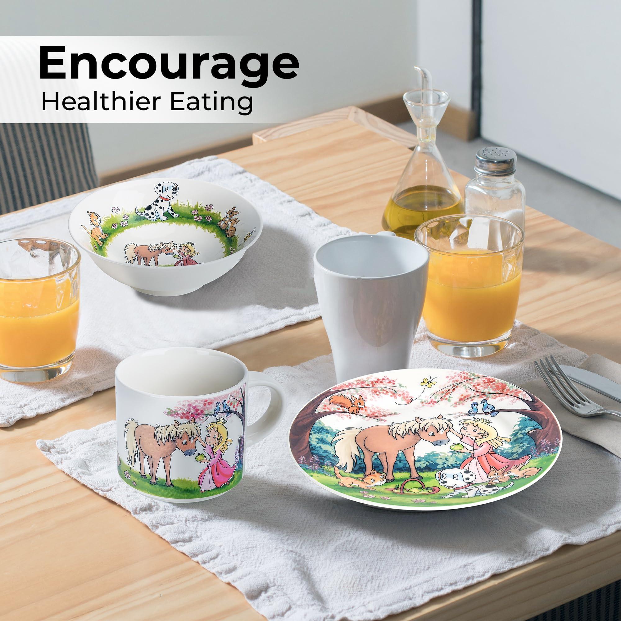 MIAMIO elegant mealtime collection adds charm to family meals