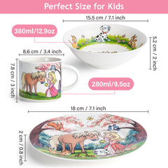 MIAMIO princess bowl in porcelain with easy-handling design for children