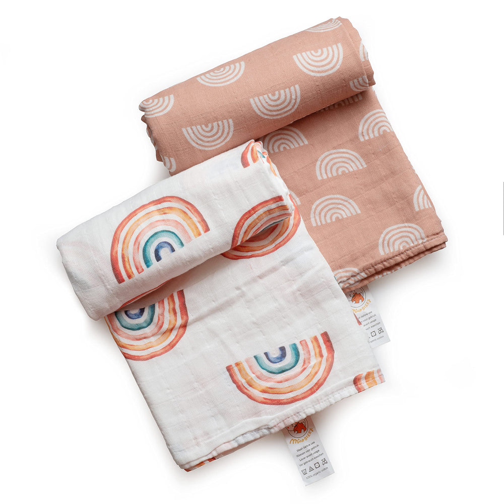 Miaoberry milestone scene featuring 47x47 inch blanket