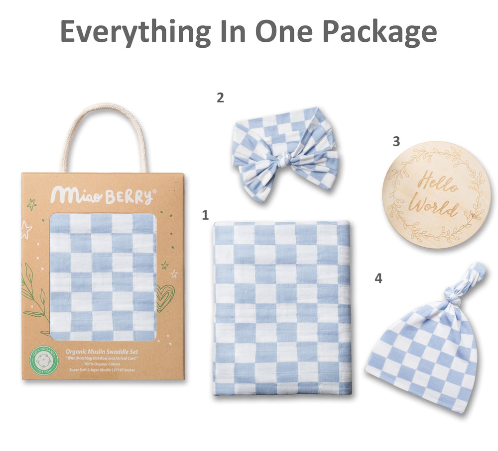 Miaoberry wooden announcement card Hello World side doubles as keepsake