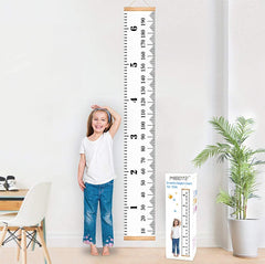 MIBOTE height chart with rope top for quick hanging