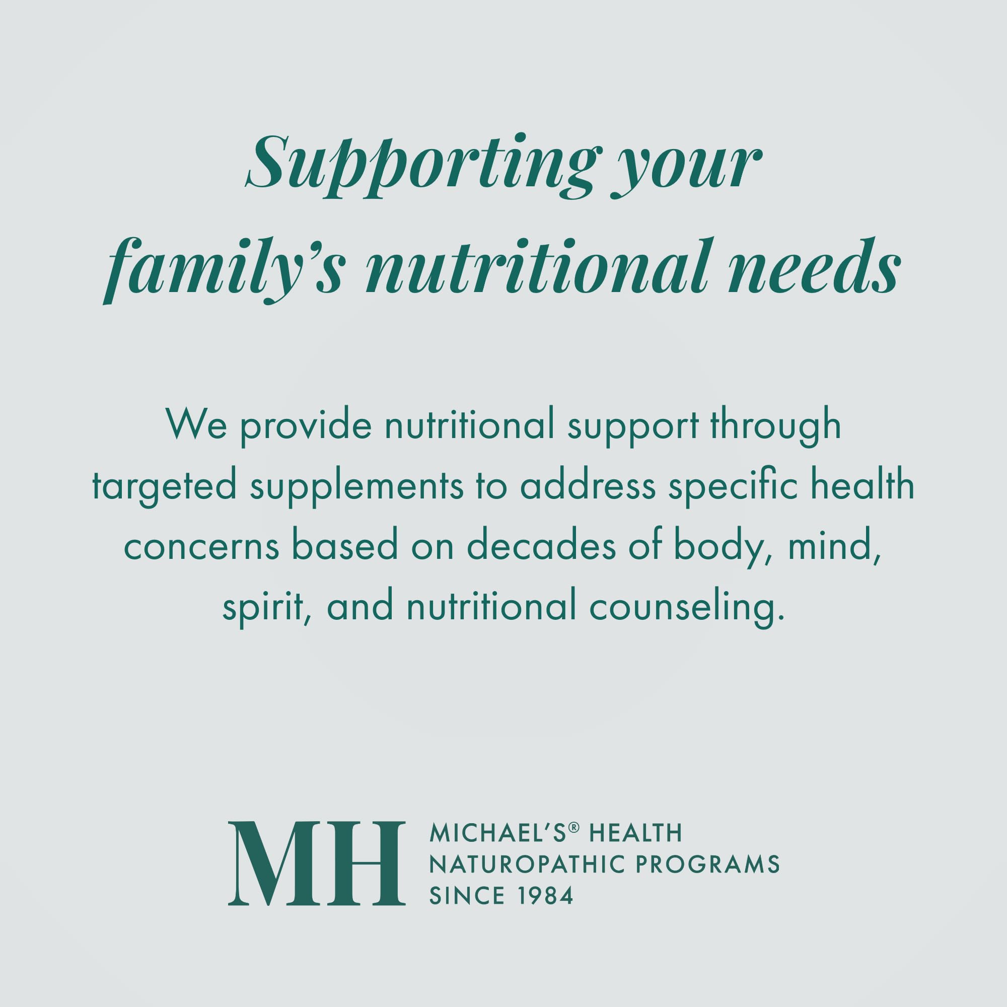 MICHAEL'S Health vitamins label close-up emphasizing B complex.