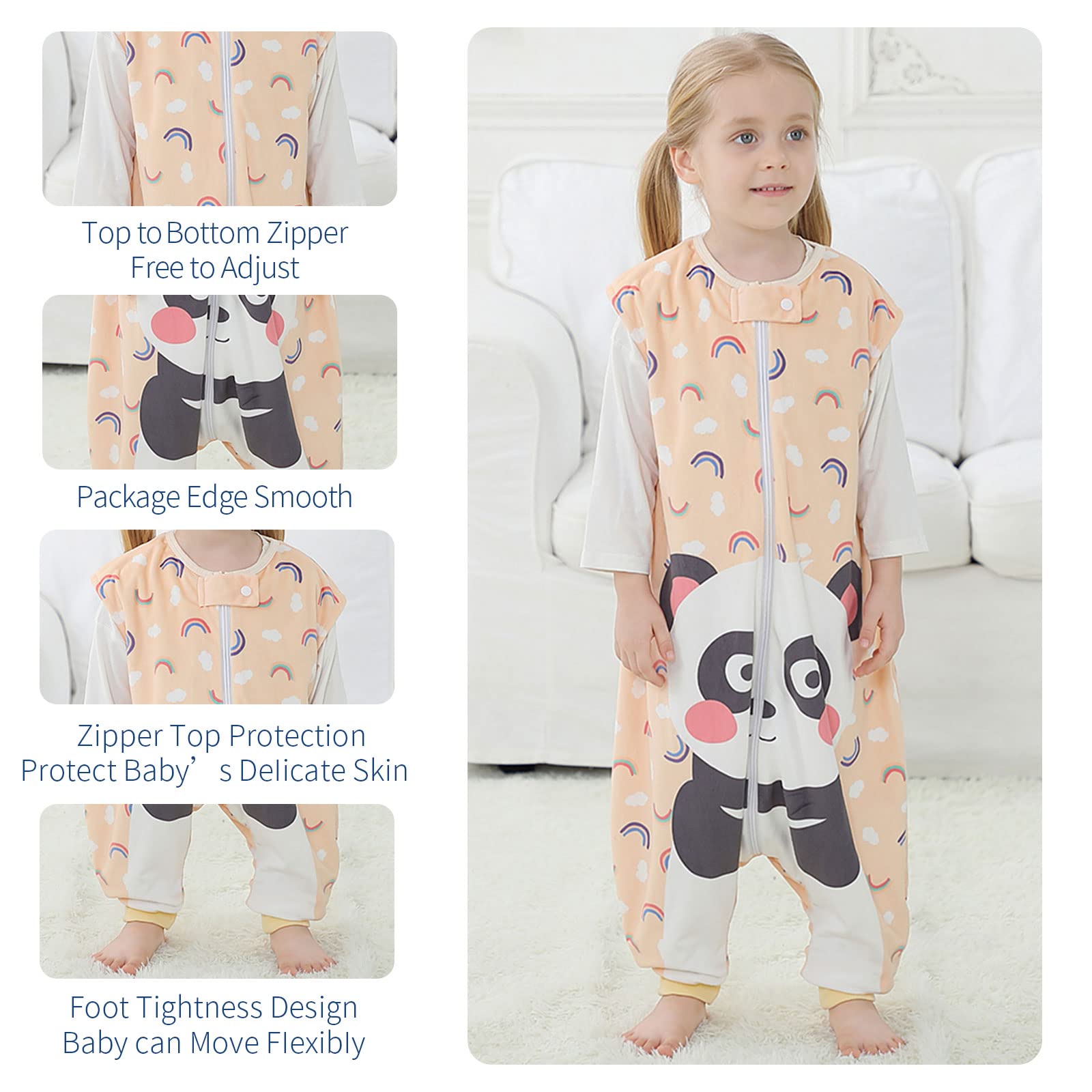 MICHLEY two-way zipper for easy diaper changes