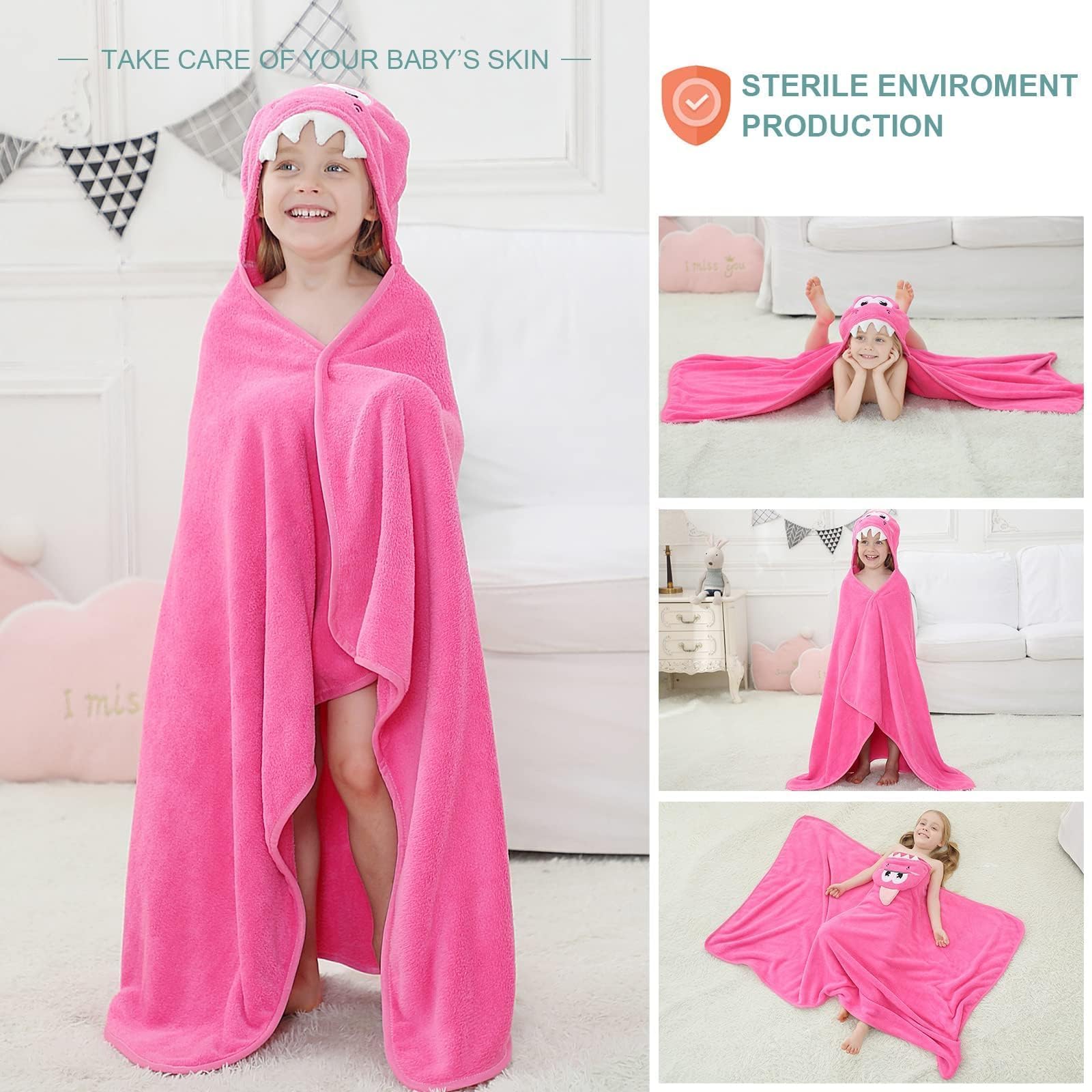 MICHLEY absorbent fabric soaks up water quickly after swimming