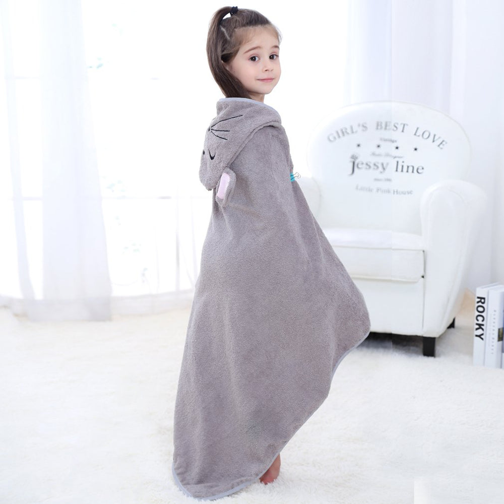 MICHLEY Animal Hooded Towel machine washable for easy home care