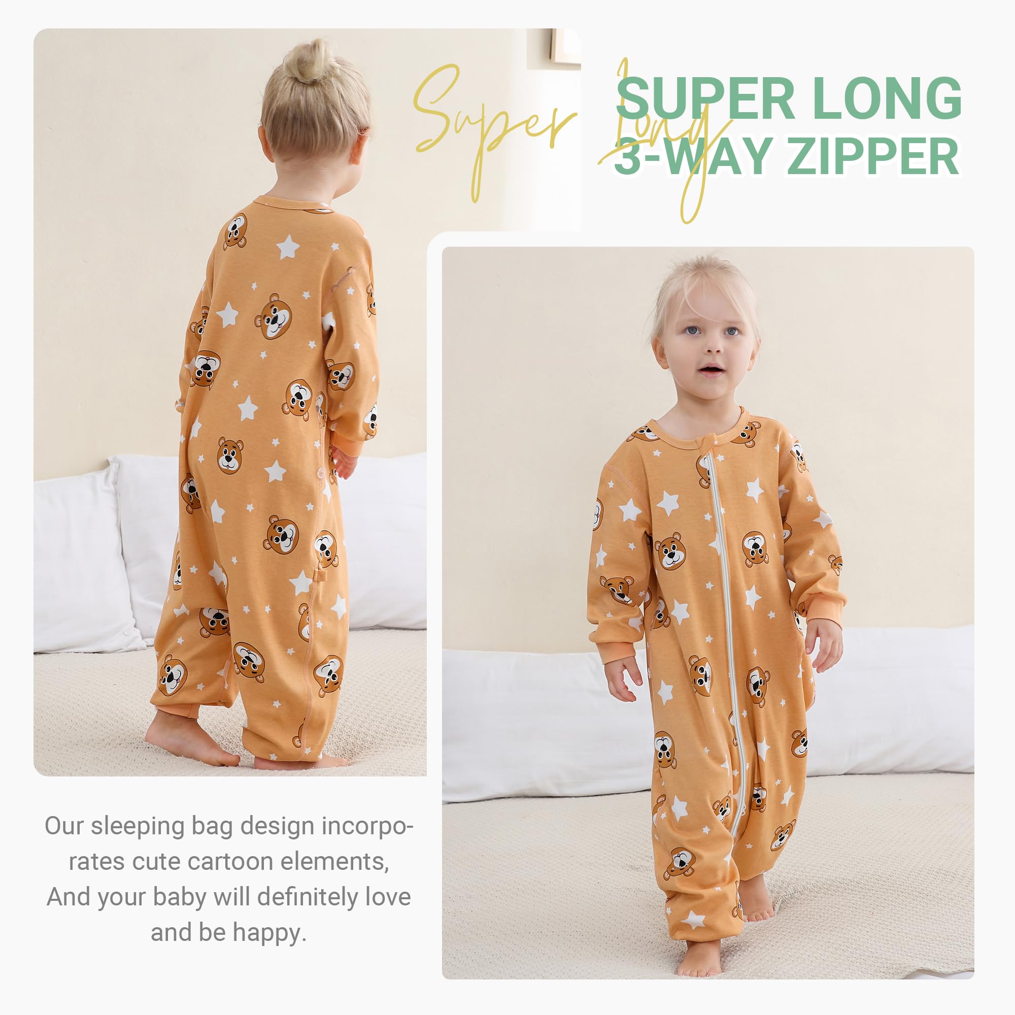 MICHLEY baby sleeping sack in crib demonstrates safe sleep without loose blankets.