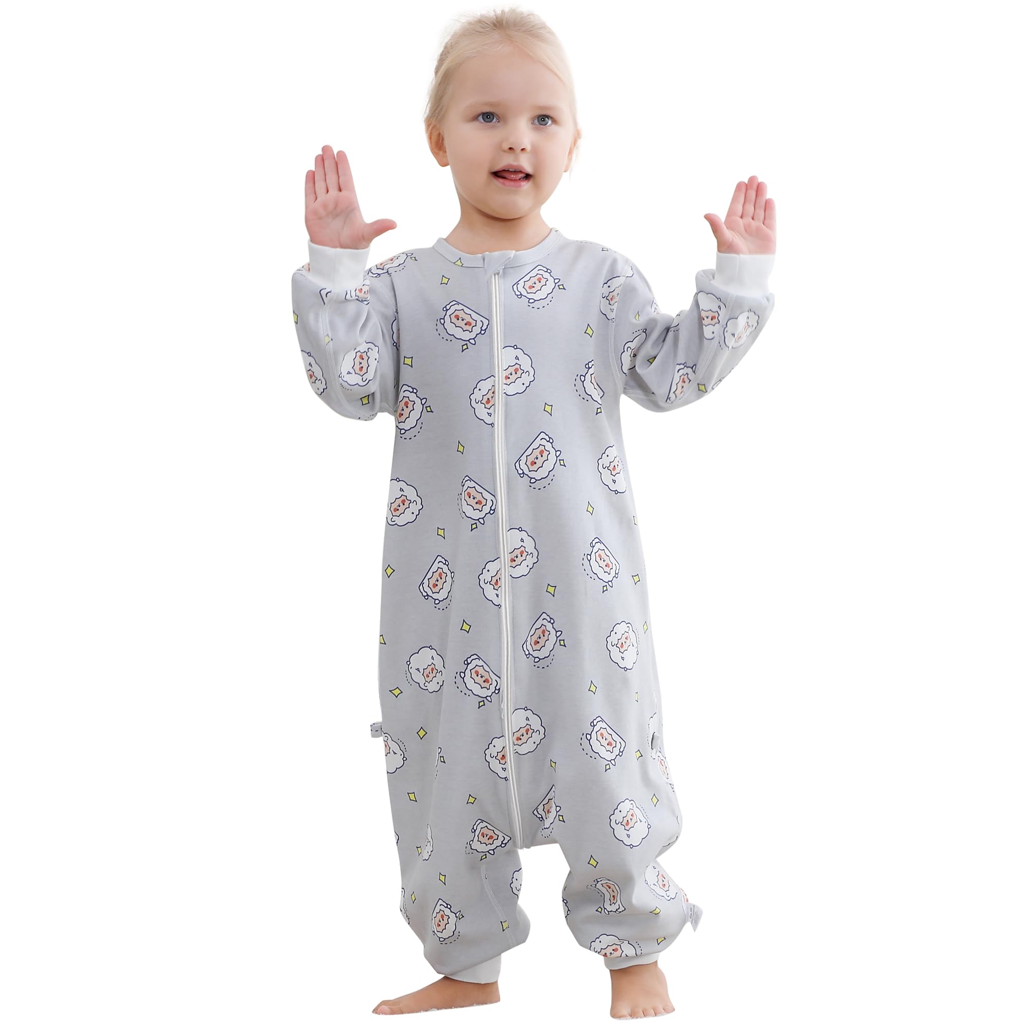 MICHLEY cotton sleeping sack close-up highlights breathable fabric for gentle sleep