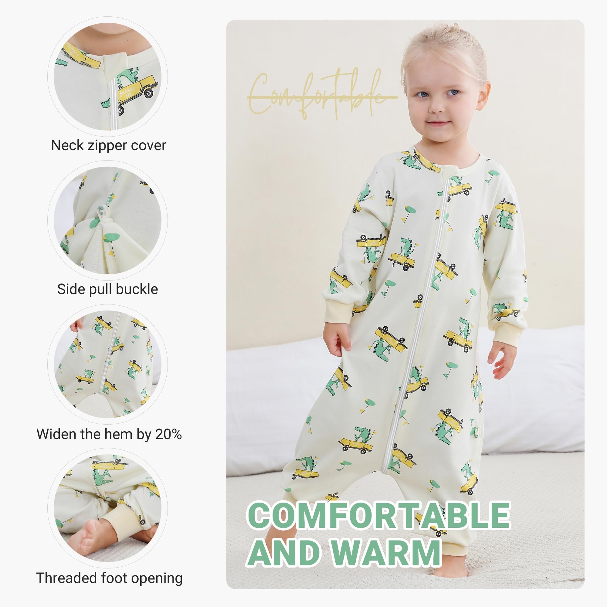 MICHLEY natural cotton fabric highlighting breathable comfort for all-night sleep.