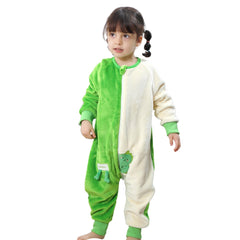MICHLEY baby sleepsack with legs dinosaur front view for easy dressing