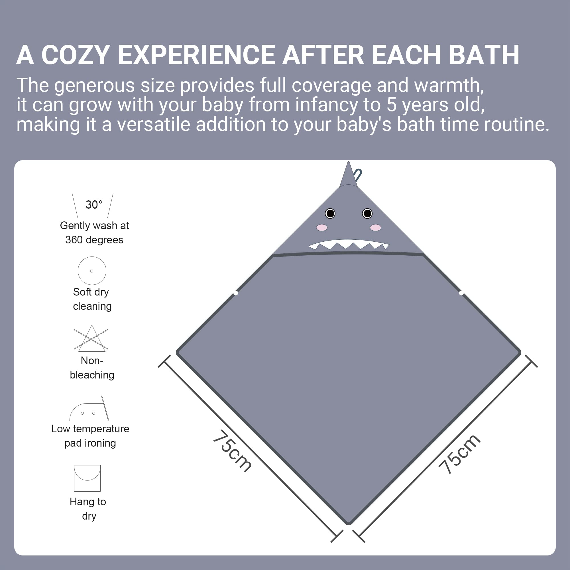 MICHLEY eco-friendly bamboo towel supports sustainable parenting choices.