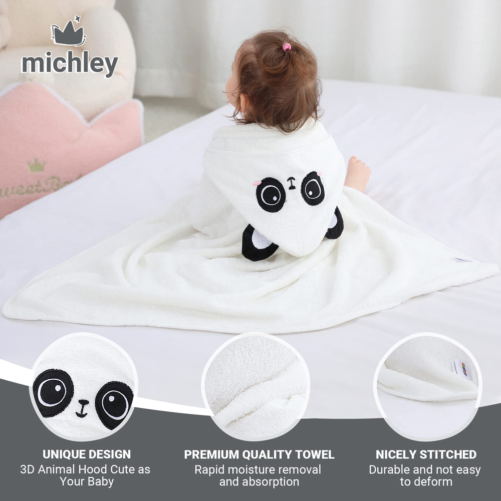 MICHLEY bamboo viscose towel folded to emphasize quick-drying and eco-friendly materials.