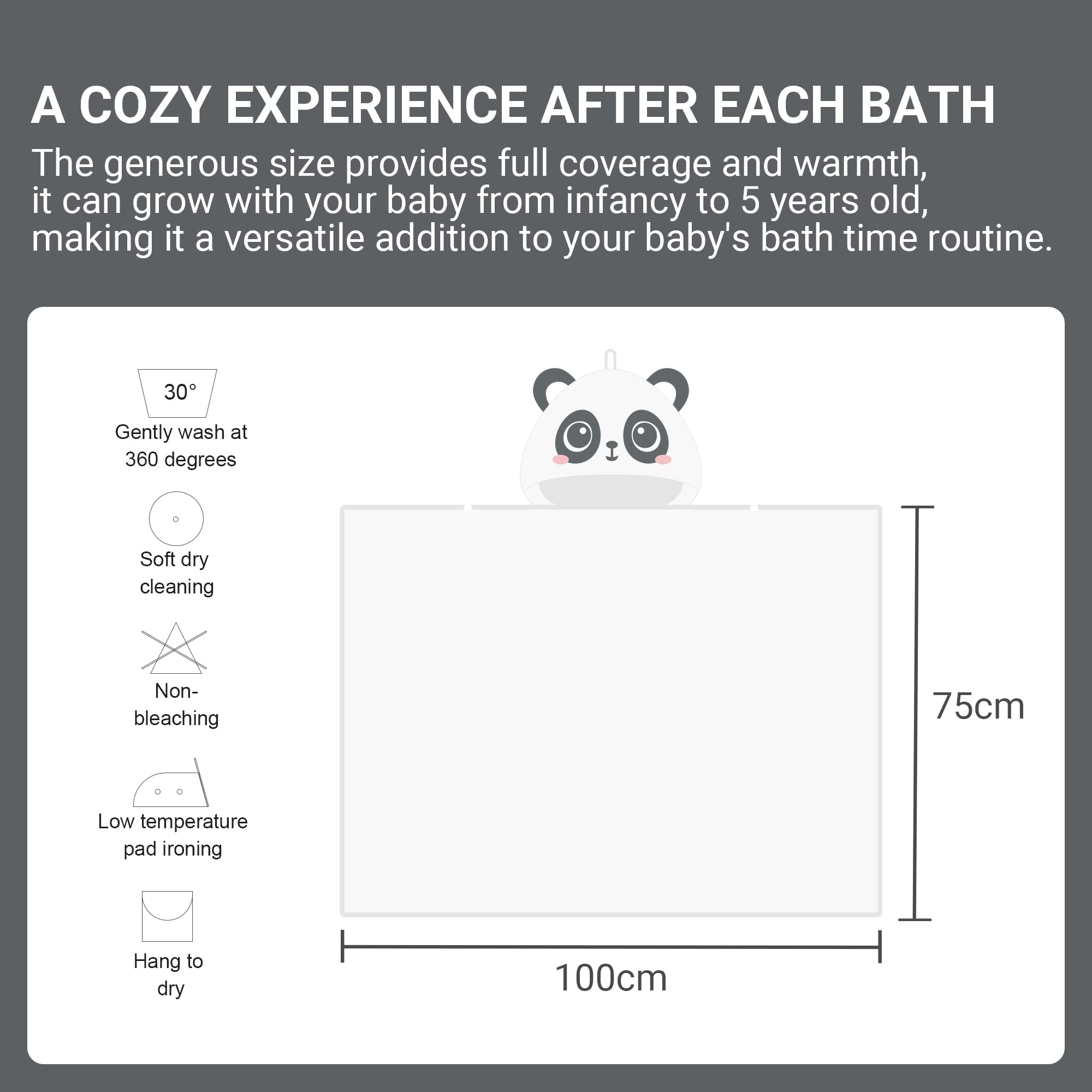 MICHLEY bamboo towel gift-ready packaging appeals for baby showers.