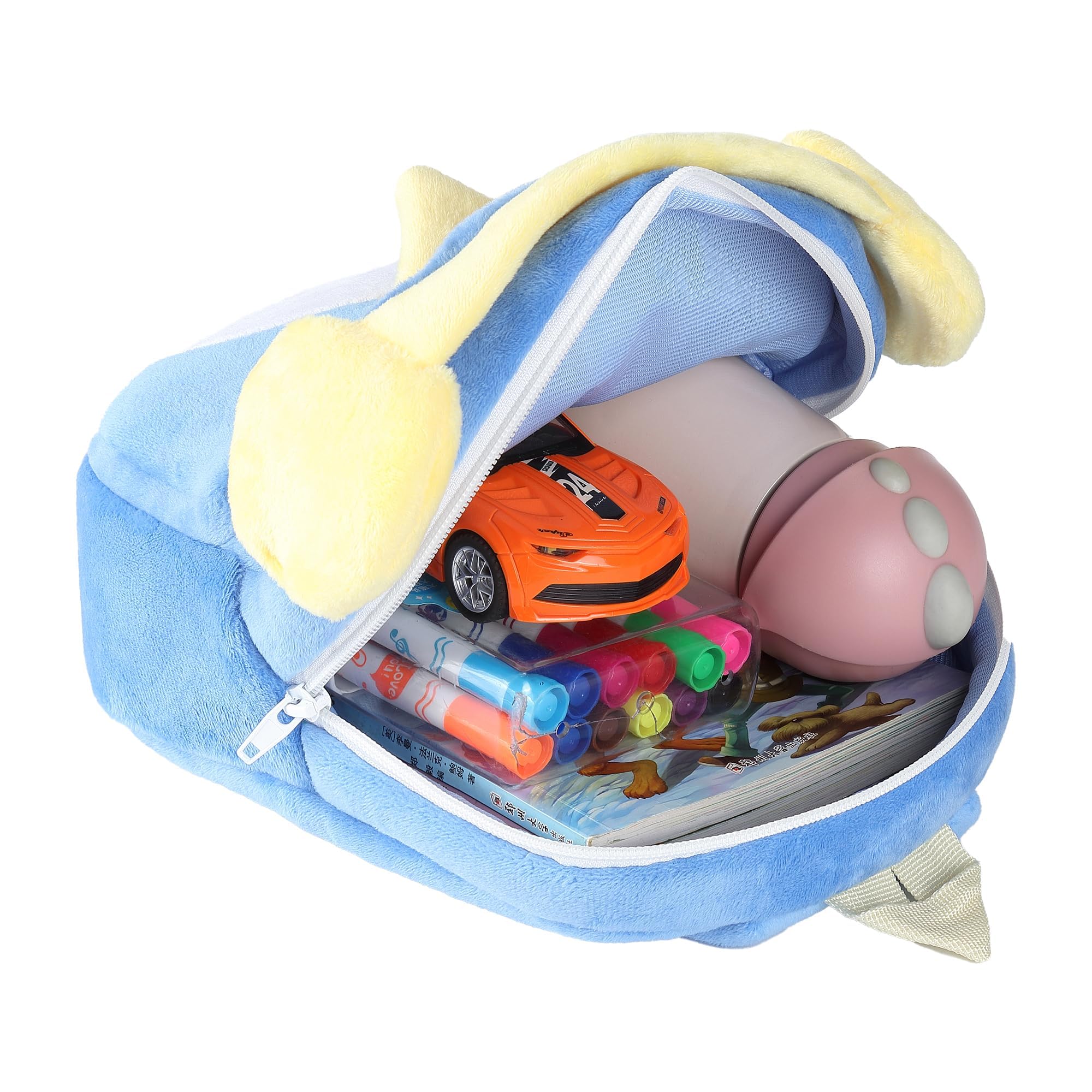 MICHLEY blue penguin backpack whimsical design sparks imagination on outings.