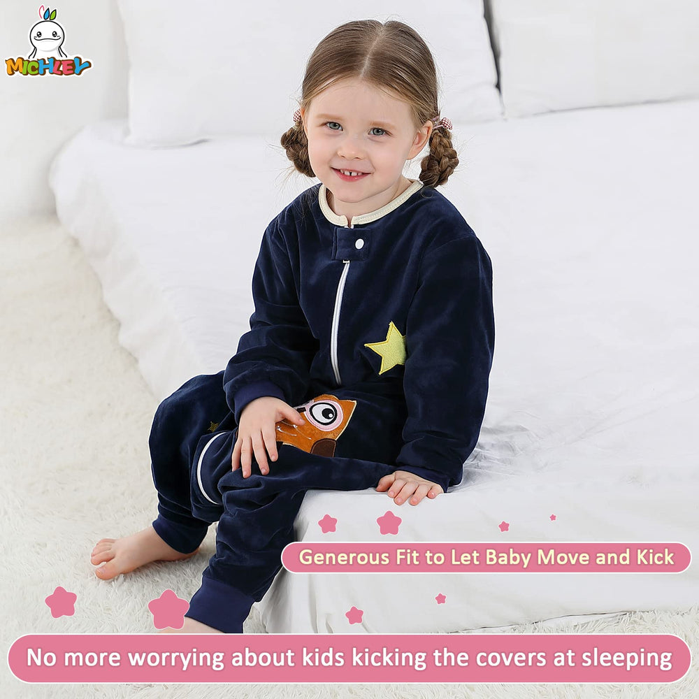 MICHLEY cartoon owl design adds cute, comforting appeal.