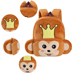 MICHLEY Crown Monkey backpack adjustable straps, growing with your child