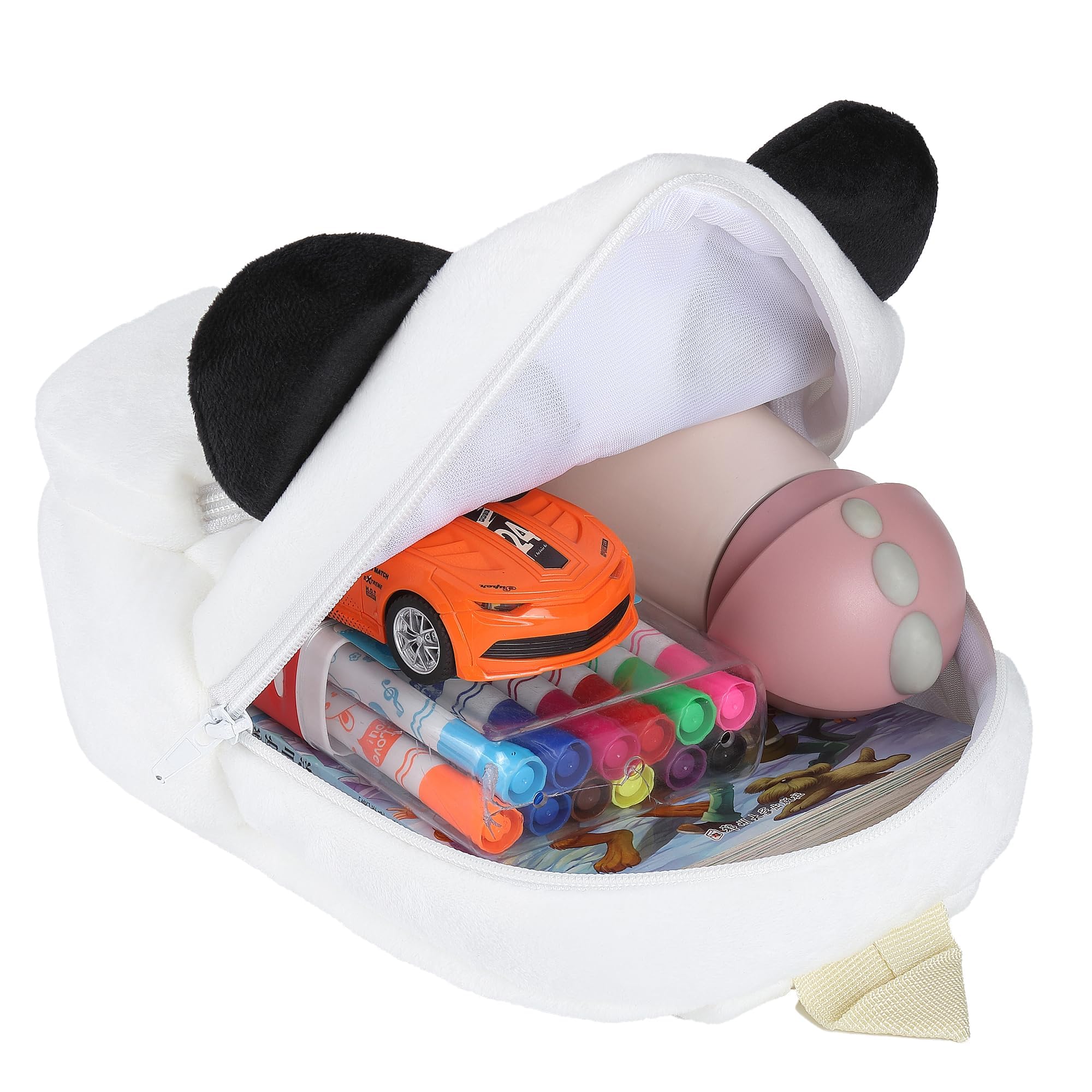 MICHLEY Panda mini backpack ready for preschool and everyday outings with snacks.