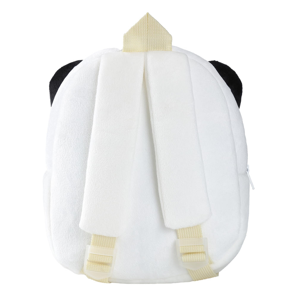 MICHLEY Panda backpack side angle highlighting compact dimensions for toddlers.