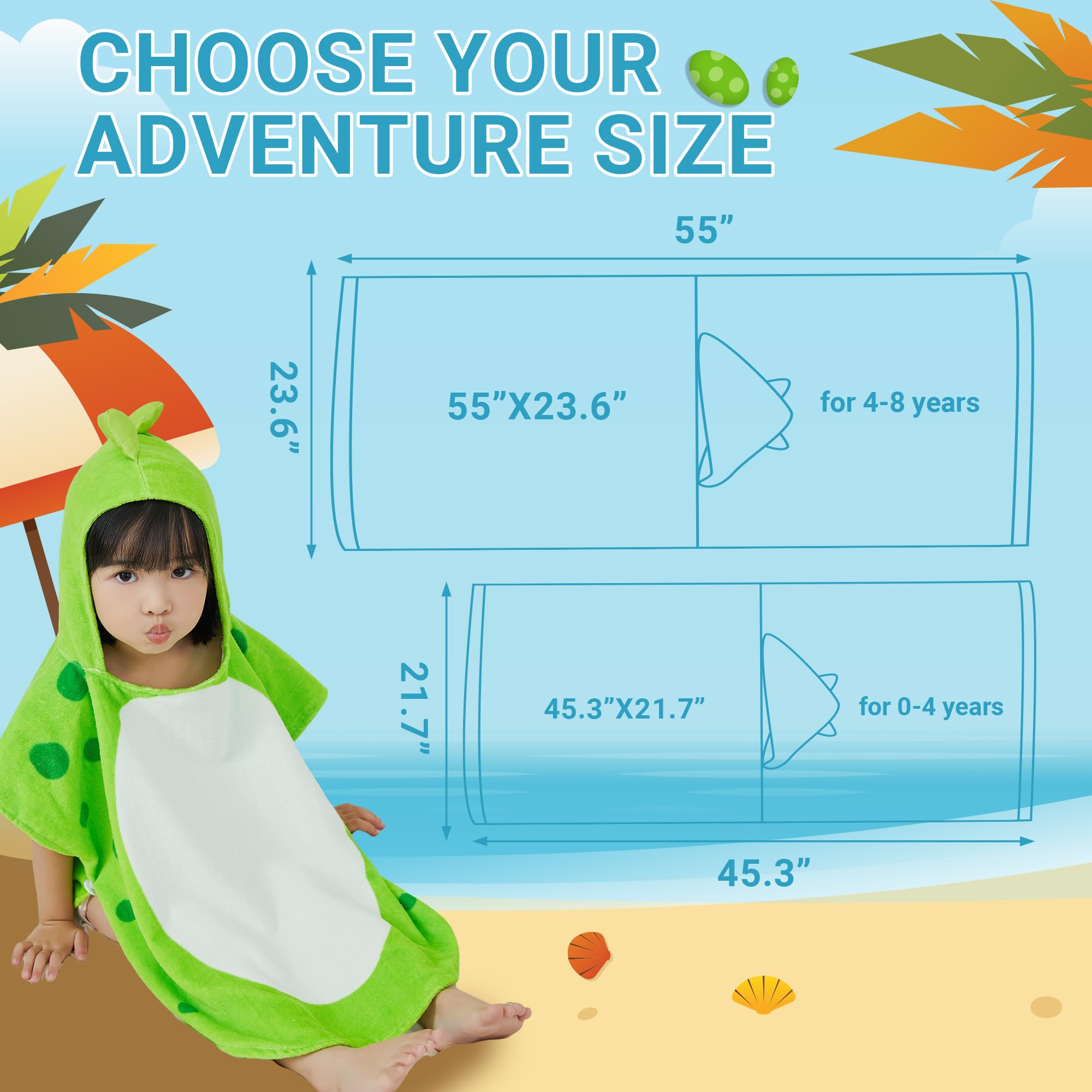 MICHLEY dino-spikes hood detail, playful design that kids love.