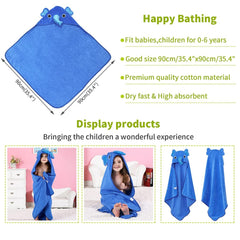 MICHLEY cotton baby towel dries quickly and absorbs moisture.