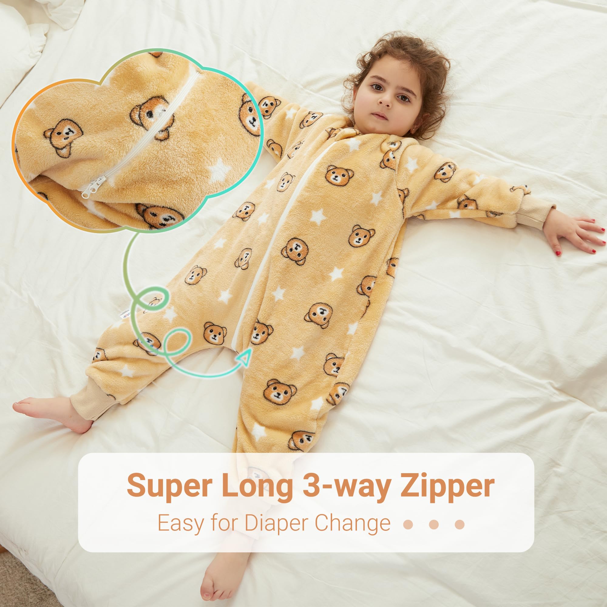 MICHLEY long-sleeve design adds warmth while keeping limbs free.