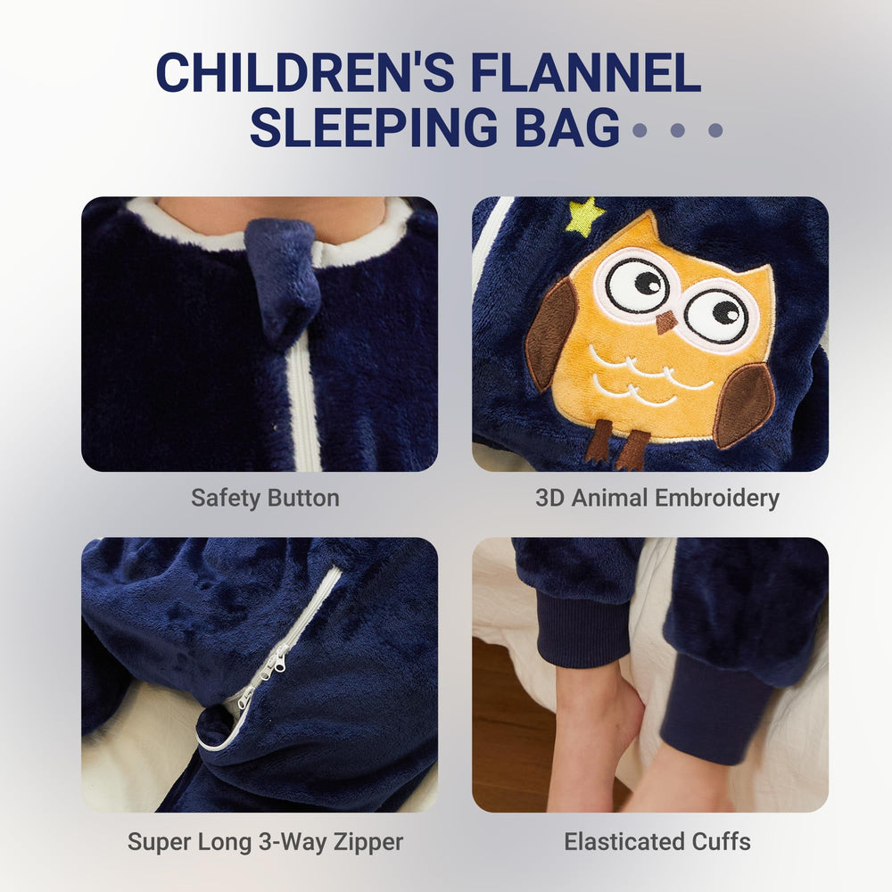 MICHLEY owl design detail highlights playful look for toddlers.