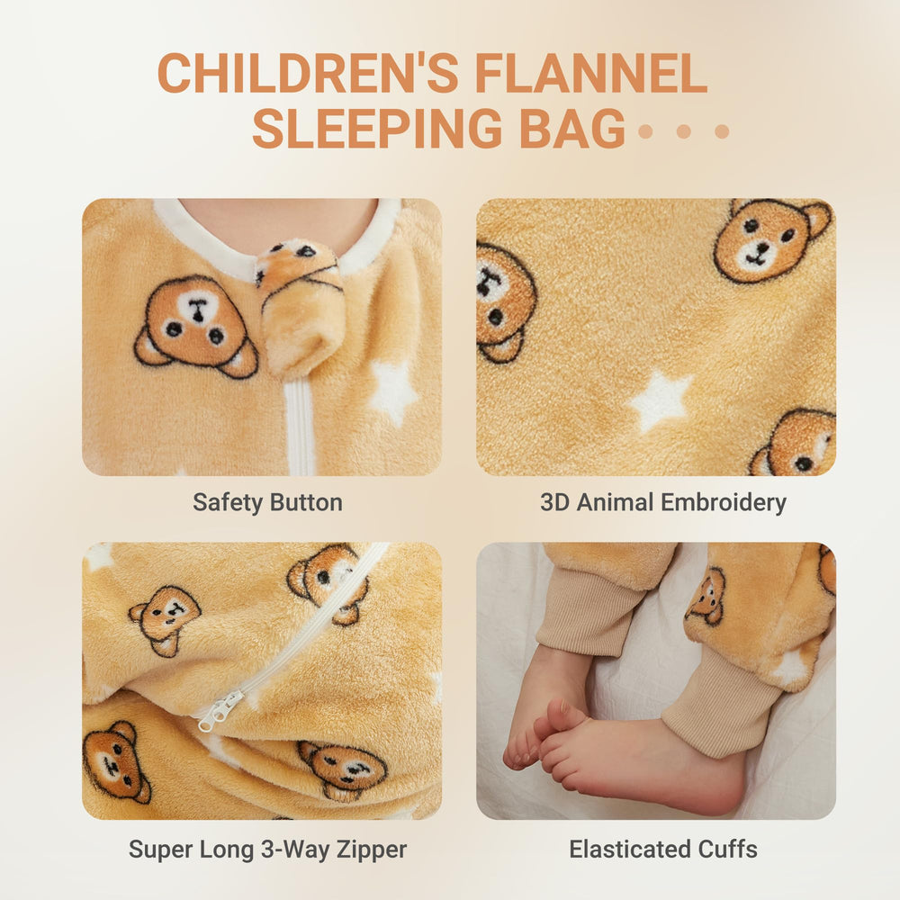 MICHLEY soft flannel texture provides breathable warmth for chilly nights.