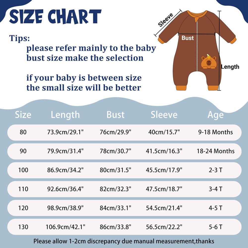 MICHLEY six sizes from 9-18 months to 5-6T for growing toddlers