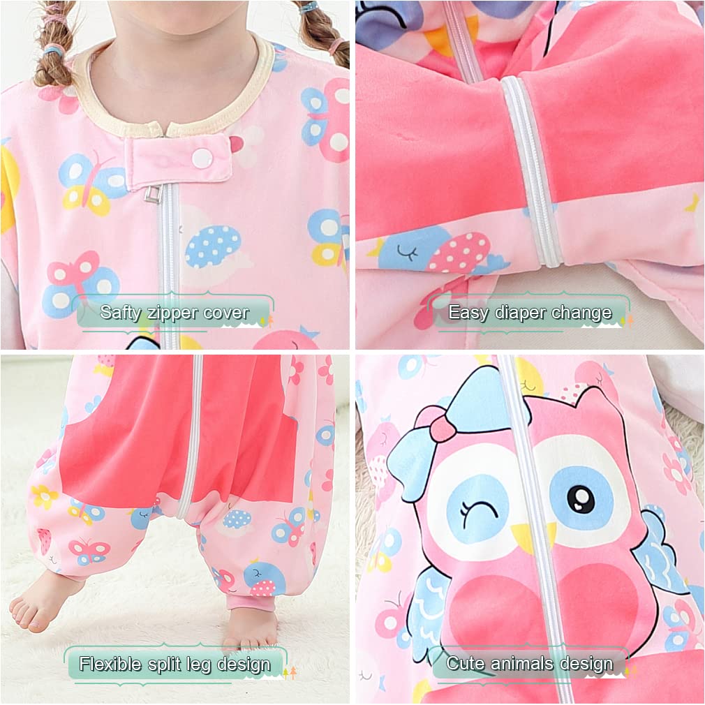 MICHLEY wearable blanket with foot openings for free movement.