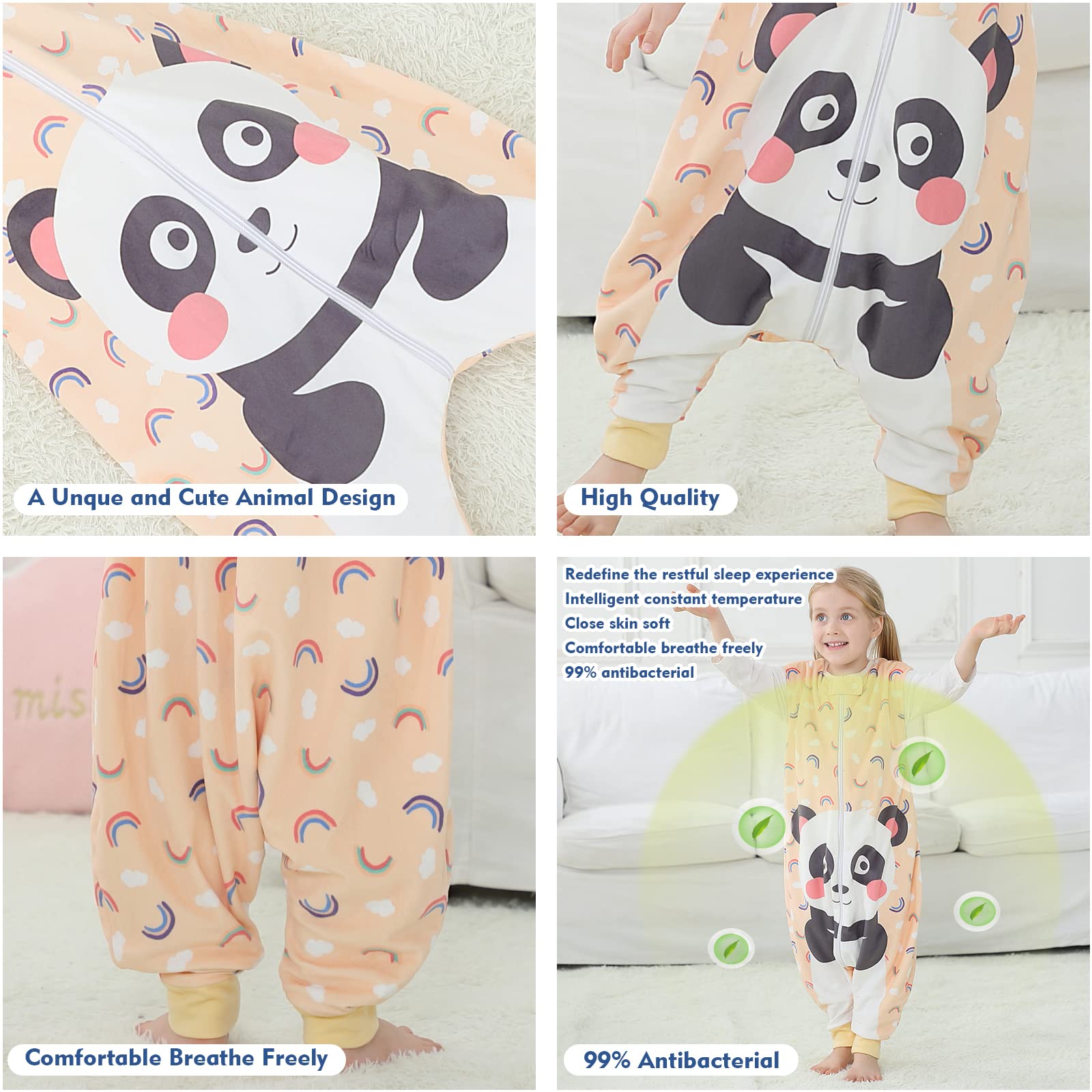MICHLEY foot openings support toddler movement